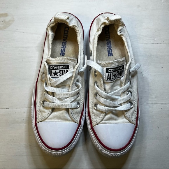 Converse White All Star Sneakers size 6 - Picture 2 of 7